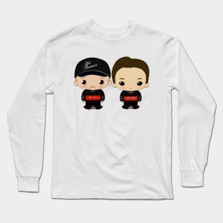 Valtteri and Zhou cute teammates Long Sleeve T-Shirt